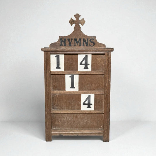 Antique Church Hymn Board 
