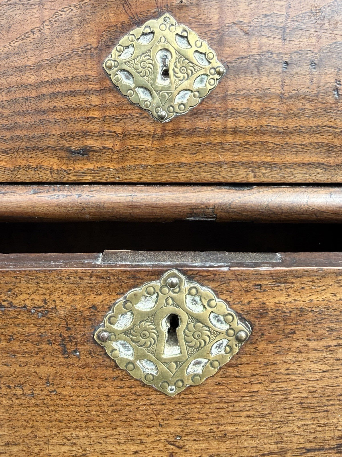 18th Century Antique Oak Chest on Stand Georgian Cabinet Drawer Storage Cupboard