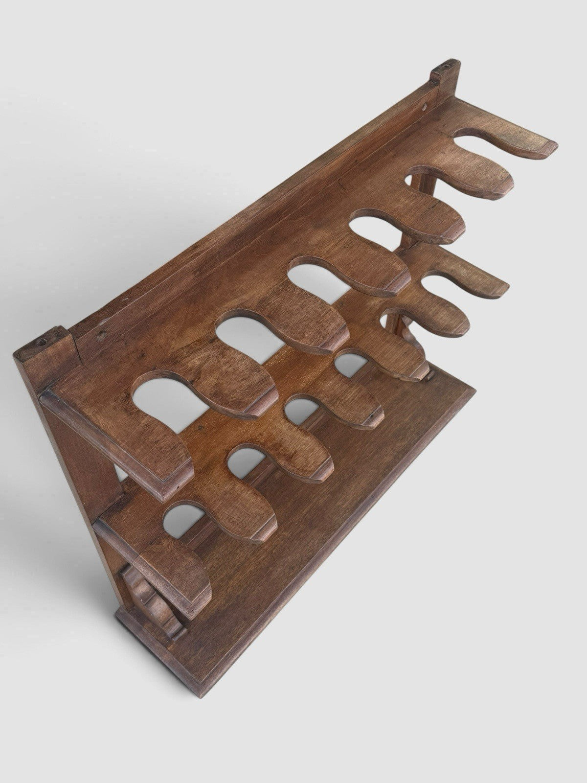 Antique 19th Century Mahogany Boot Rack Victorian Hallway Shoe Stand