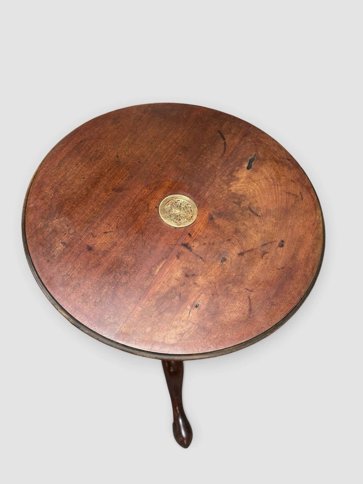 Antique Georgian Style Mahogany Tripod Side Table Wine Table