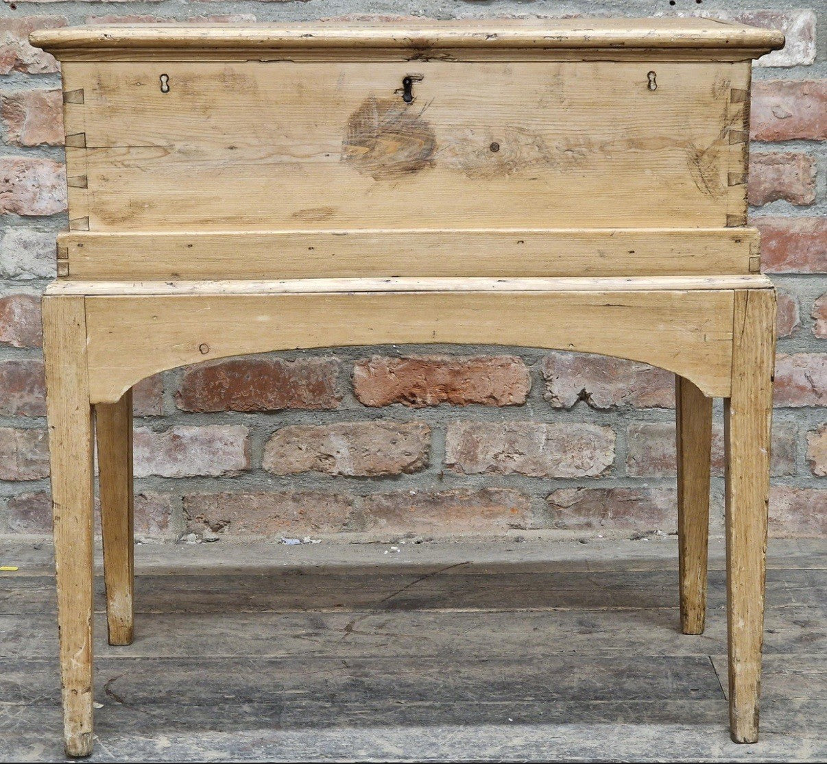 Victorian Stripped Pine Honesty Box 