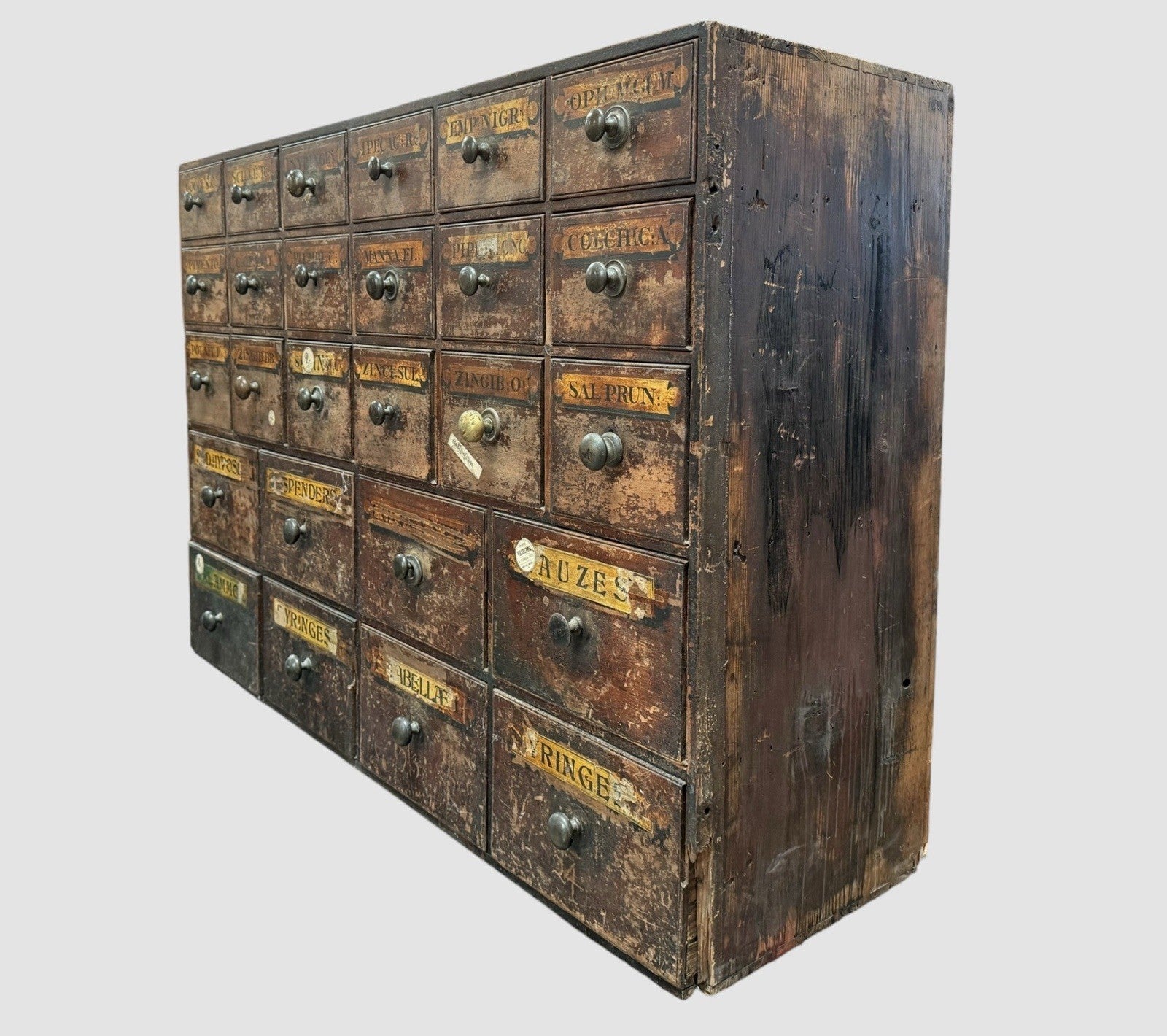 Victorian Apothecary Cabinet Antique Chemist Medicine Drawers Cupboard