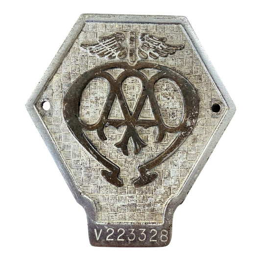 Vintage AA Commercial Car Badge