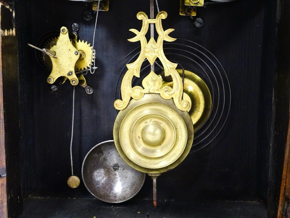 Portuguese Batalha Mantle Clock By Carvalho E Irmao 8 Day Movement