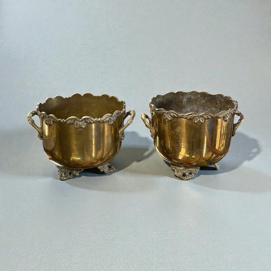 Antique Brass Planter Jardiniere Vintage Decorative Brass Bowl Home Decor
