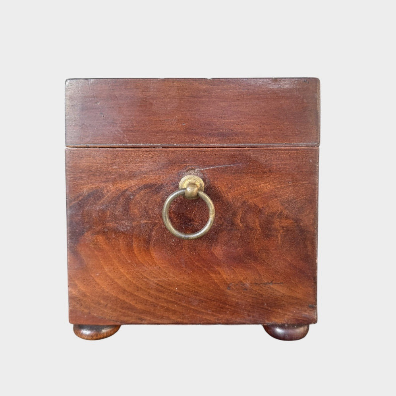Antique Regency Tea Caddy Early 19th Century Wooden Tea Chest