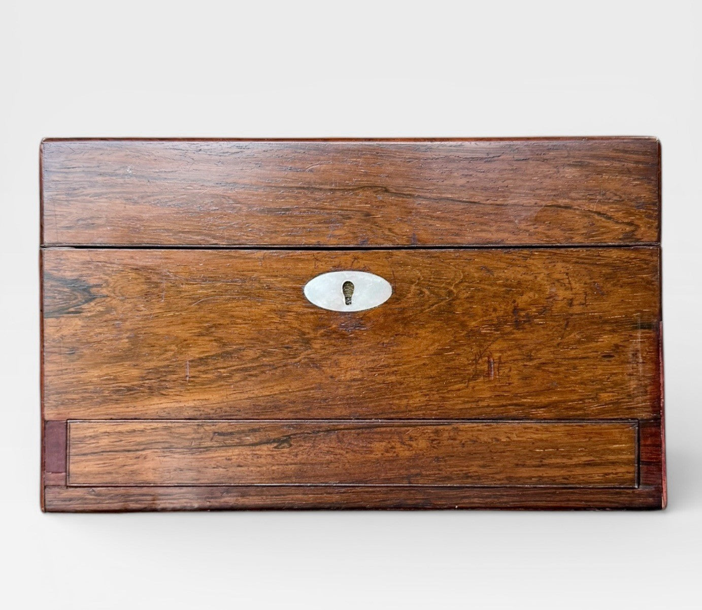 Victorian Rosewood Vanity Box Antique c1860 Jewellery Dressing Box