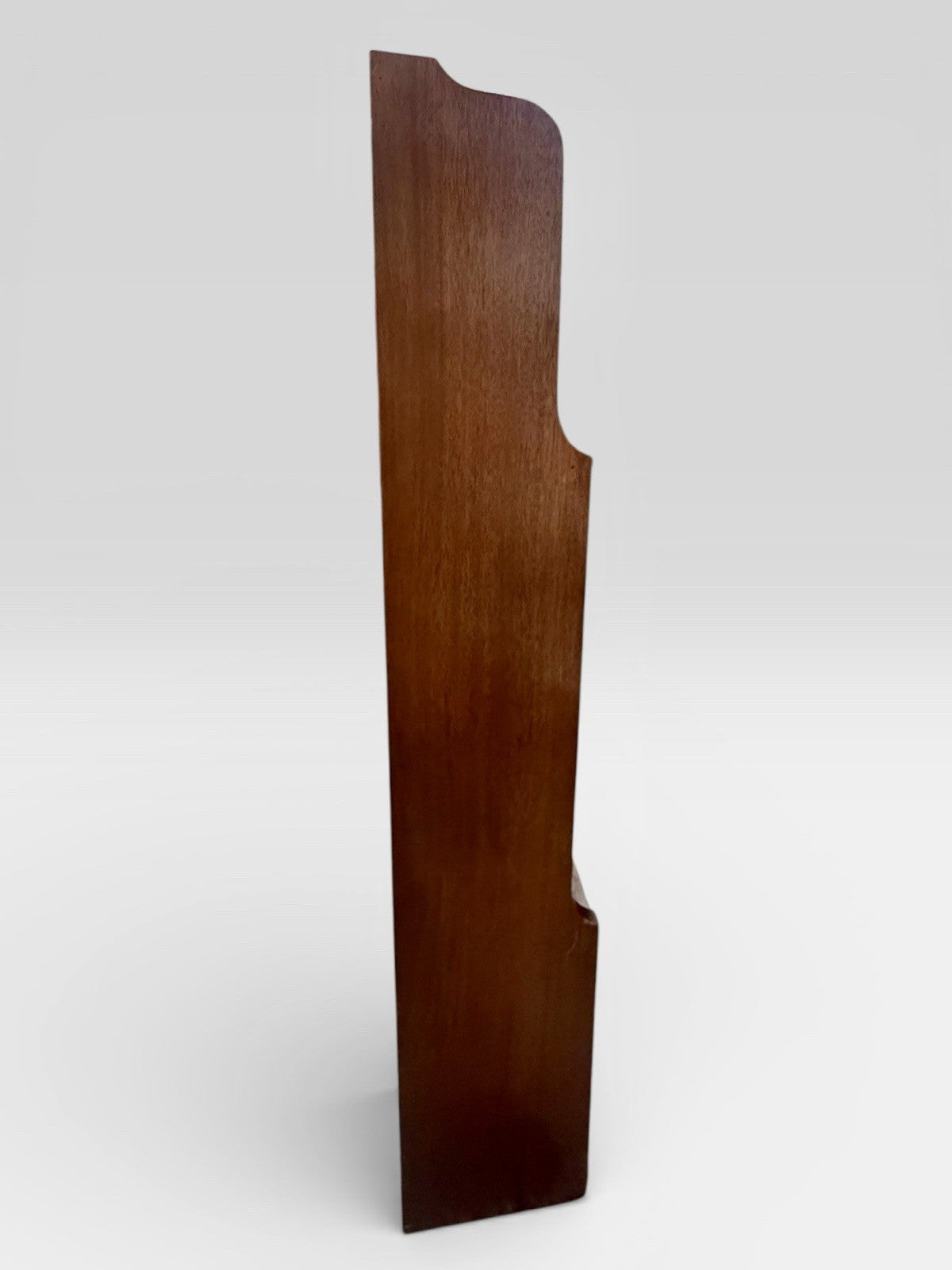 Antique Edwardian Solid Mahogany Waterfall Bookcase