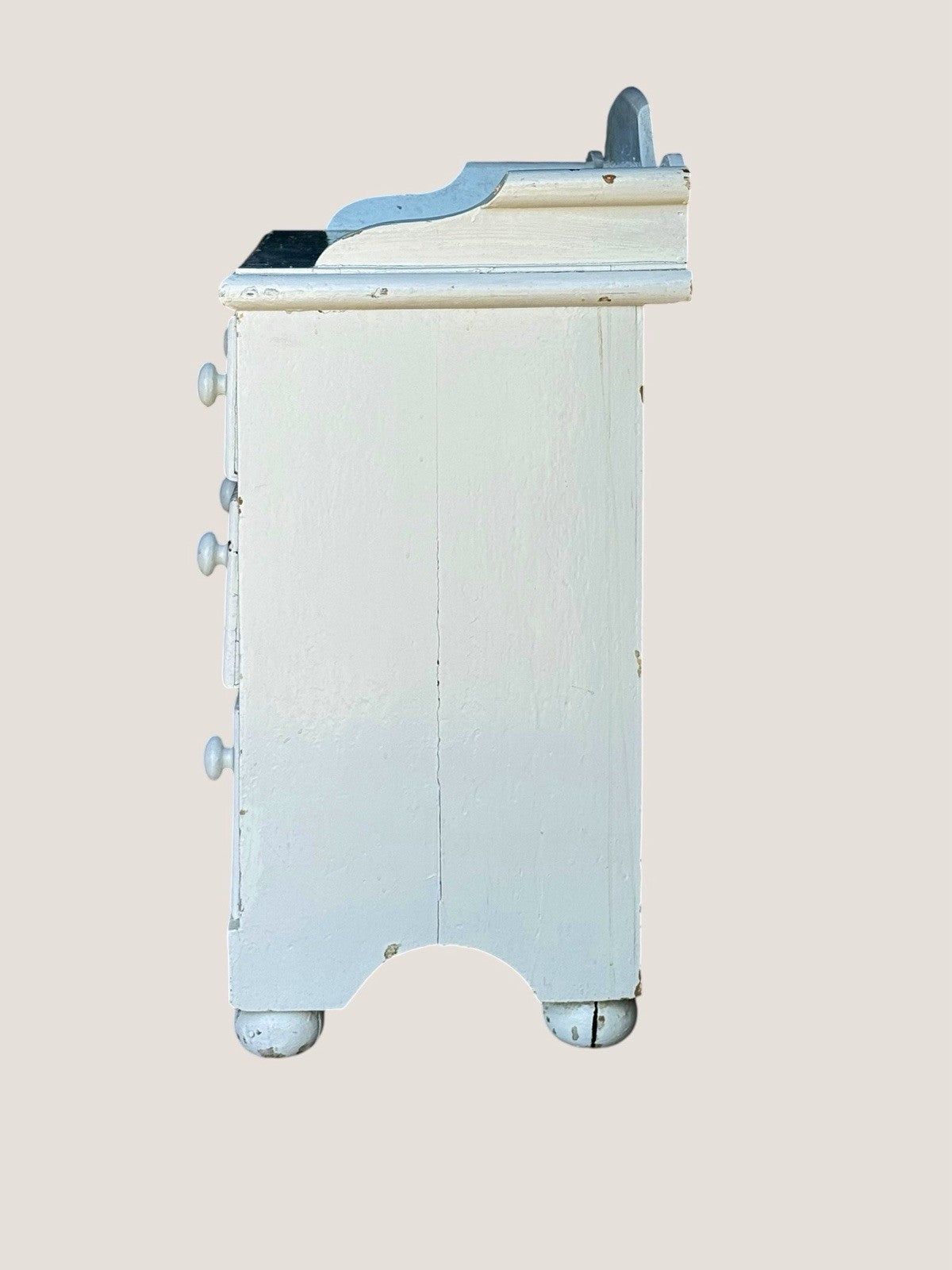 Antique Victorian Pine Painted Chest of Drawers Rustic Storage Furniture Vintage