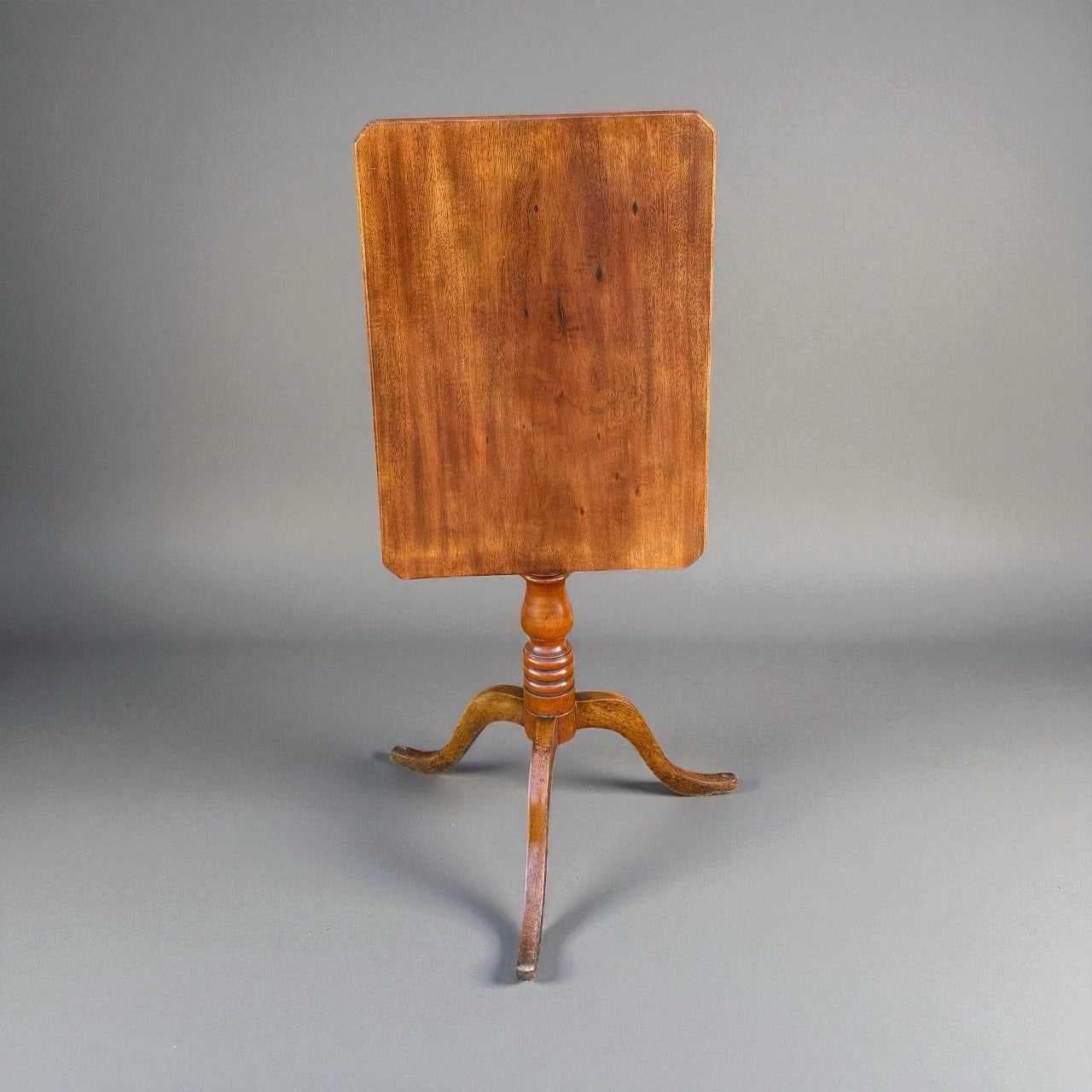 Antique Victorian Fruitwood Tilt Top Table Original Finish Side Occasional
