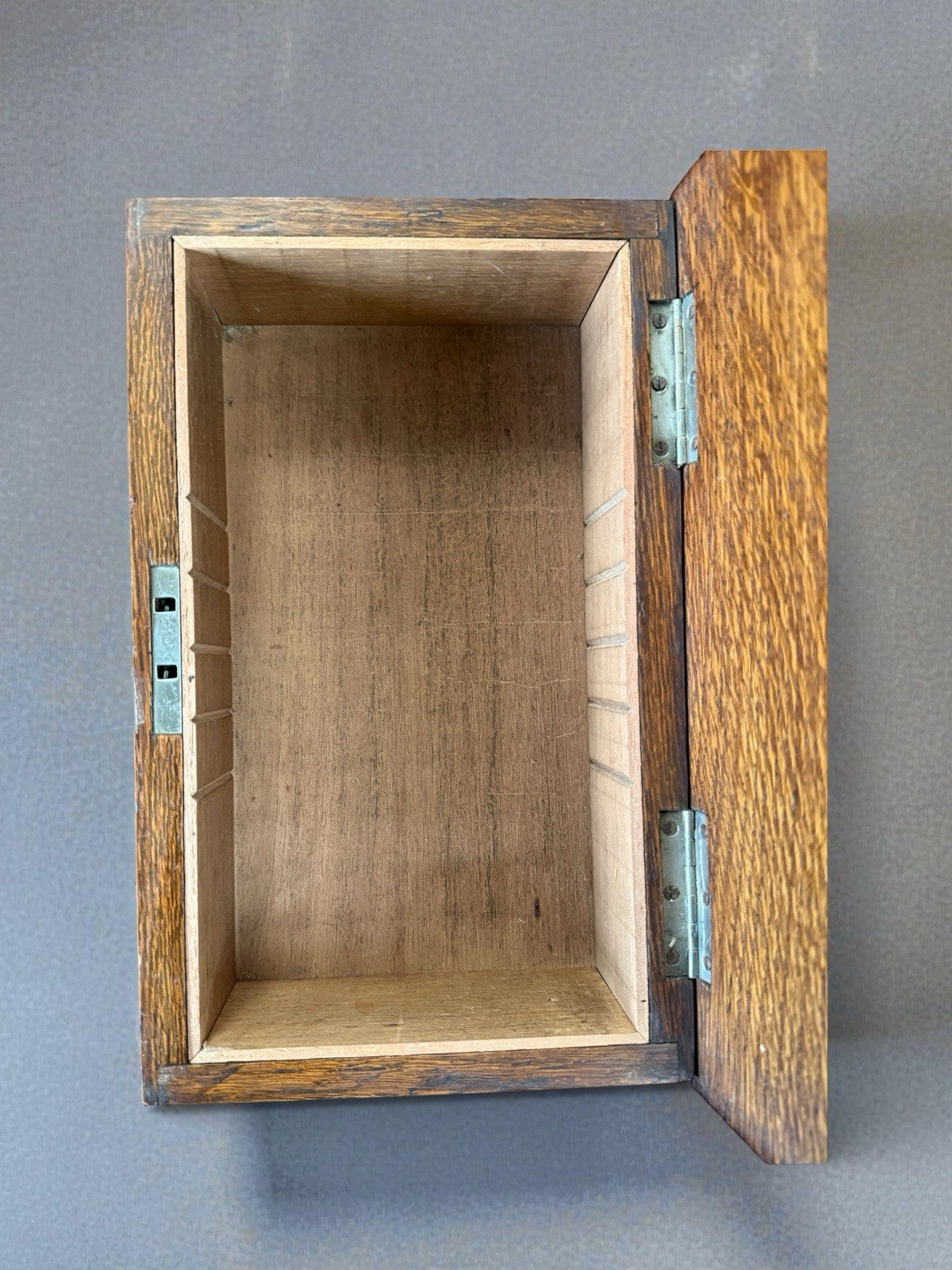 Antique Cigar Case, English, Oak, Cedar, Desktop Humidor, Edwardian, Circa 1910
