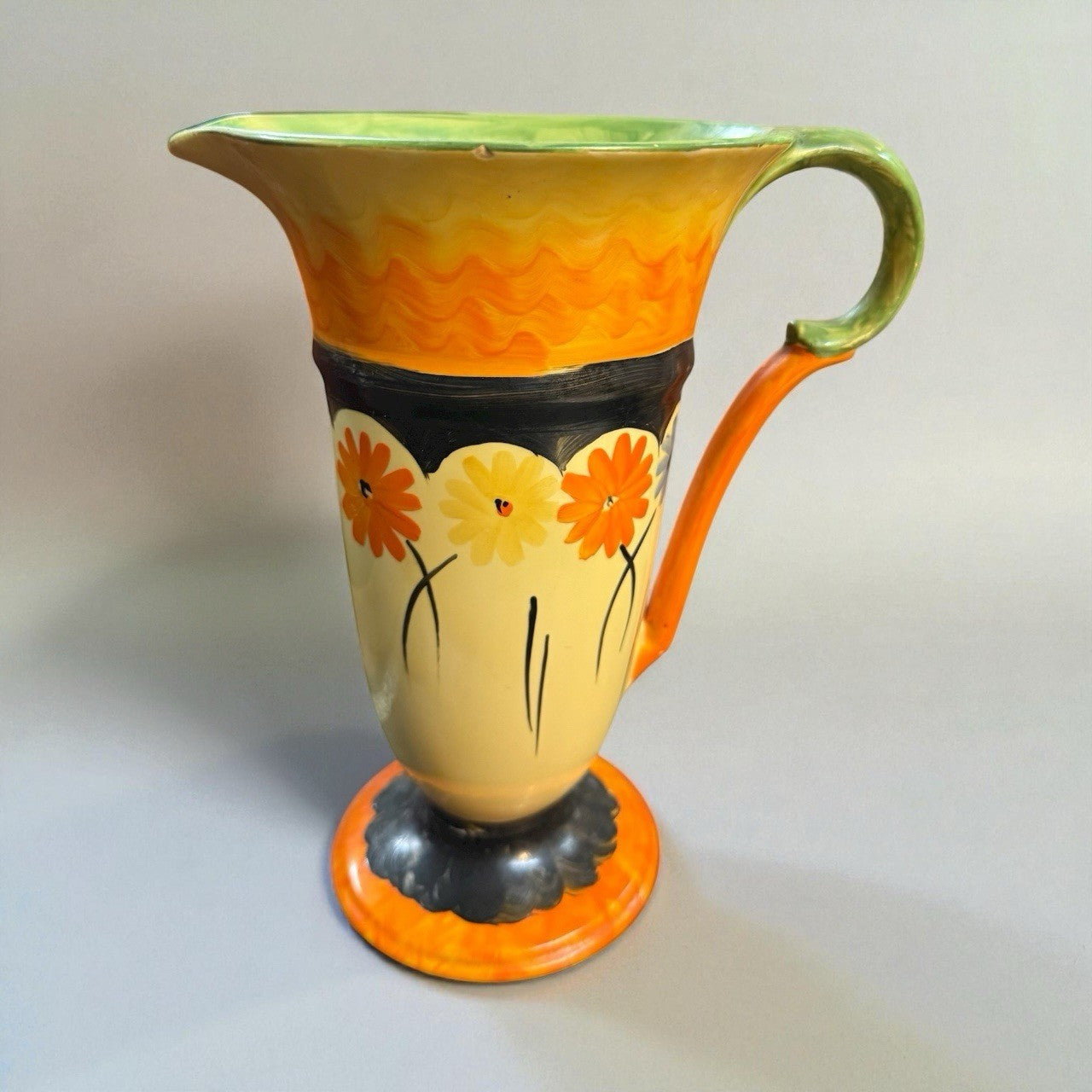 Myott Art Deco Trumpet Jug P9632