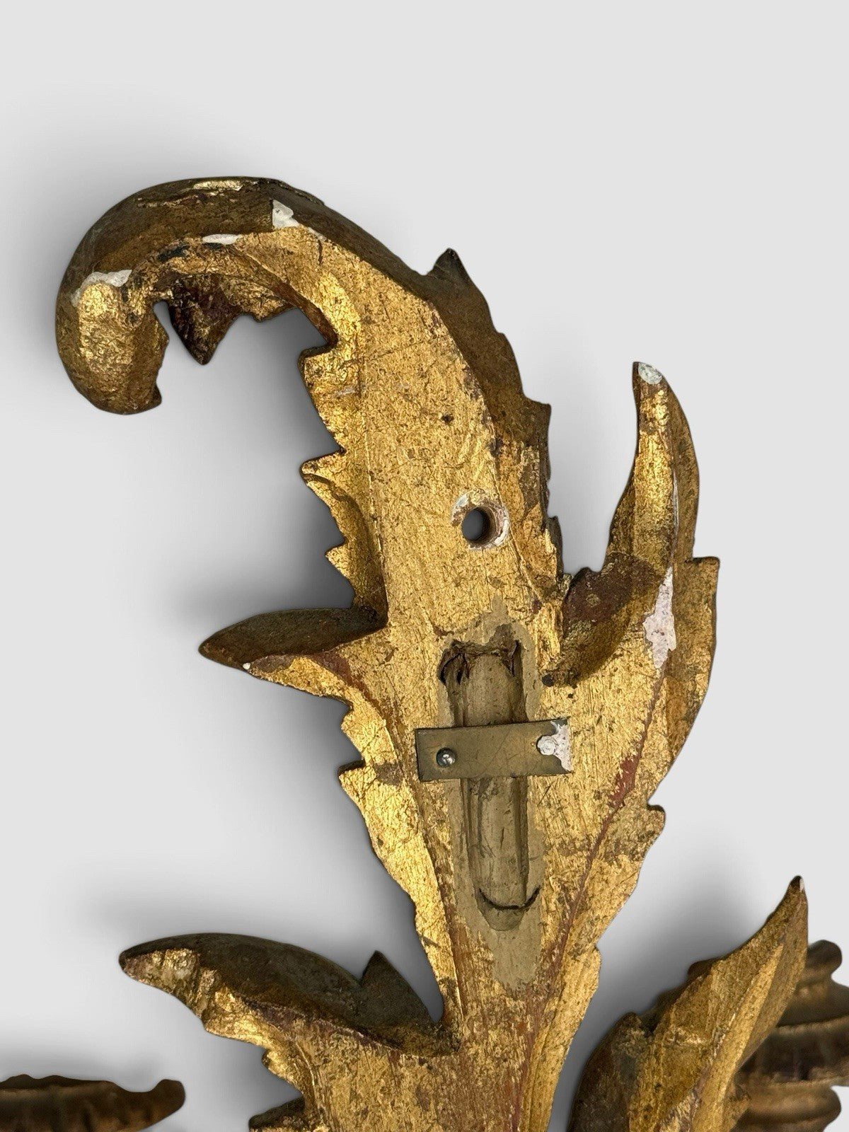 Vintage Mid Century Florentine Gilt Wall Sconces, Pair, Circa 1950