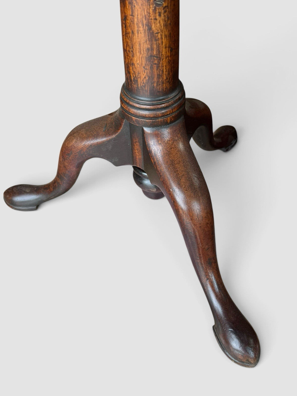 Antique Georgian Style Mahogany Tripod Side Table Wine Table