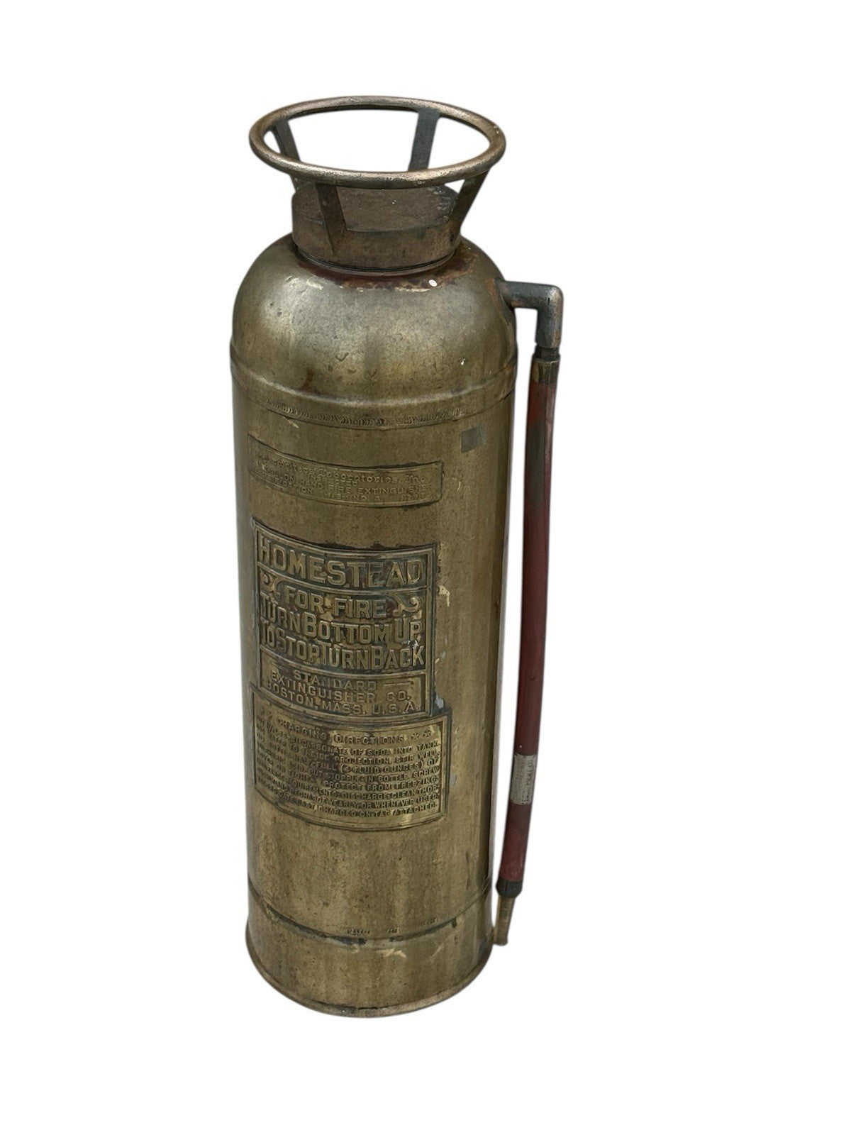 American Antique Brass  Fire Extinguisher 