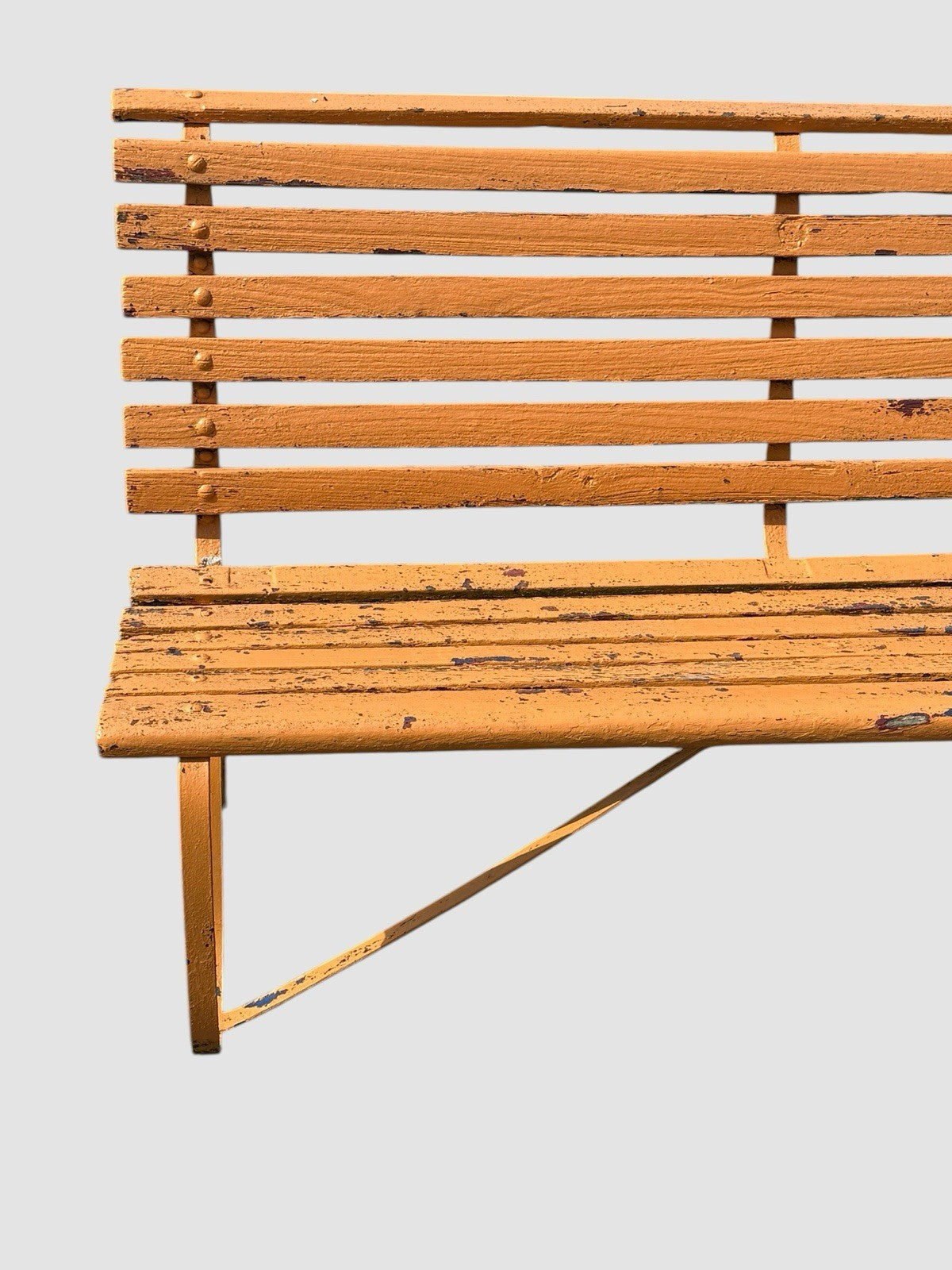 Antique Victorian Garden Bench Cast Iron Wood Outdoor Seat Patio Park Bench