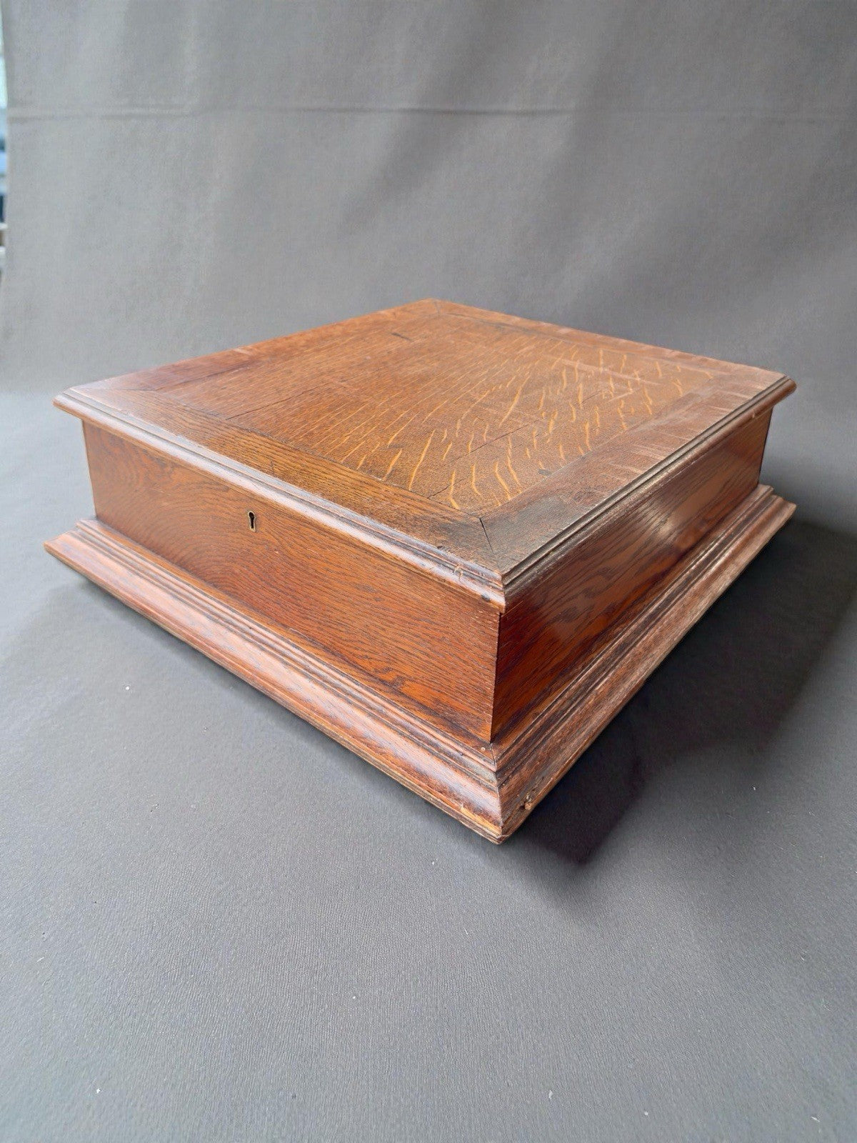 Vintage Oak Bible Box Storage Chest • Antique Style Vintage Bible Box Wood