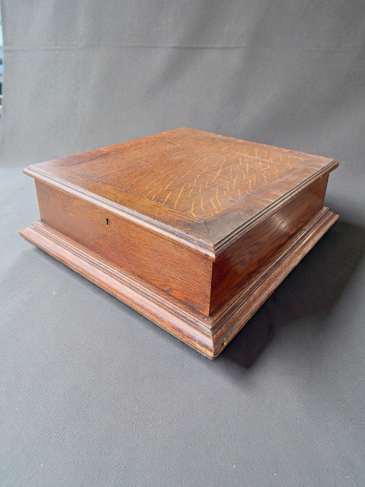 Vintage Oak Bible Box Storage Chest • Antique Style Vintage Bible Box Wood