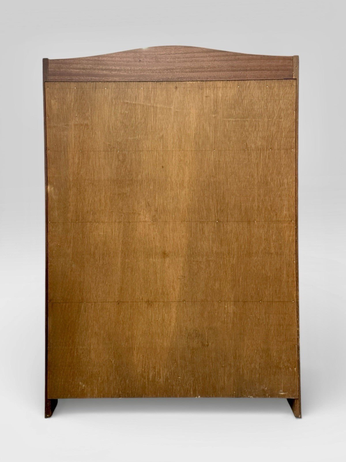 Antique Edwardian Solid Mahogany Waterfall Bookcase