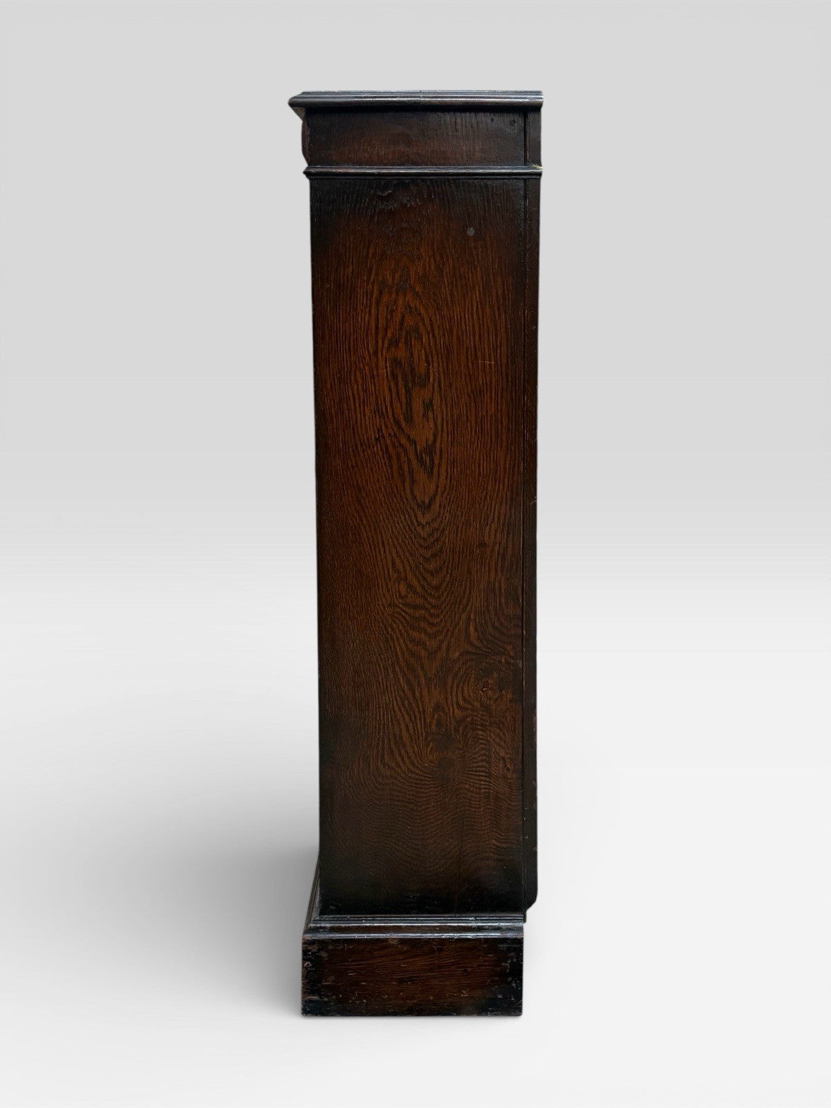 Antique Arts and Crafts Oak Bookcase Open Shelving