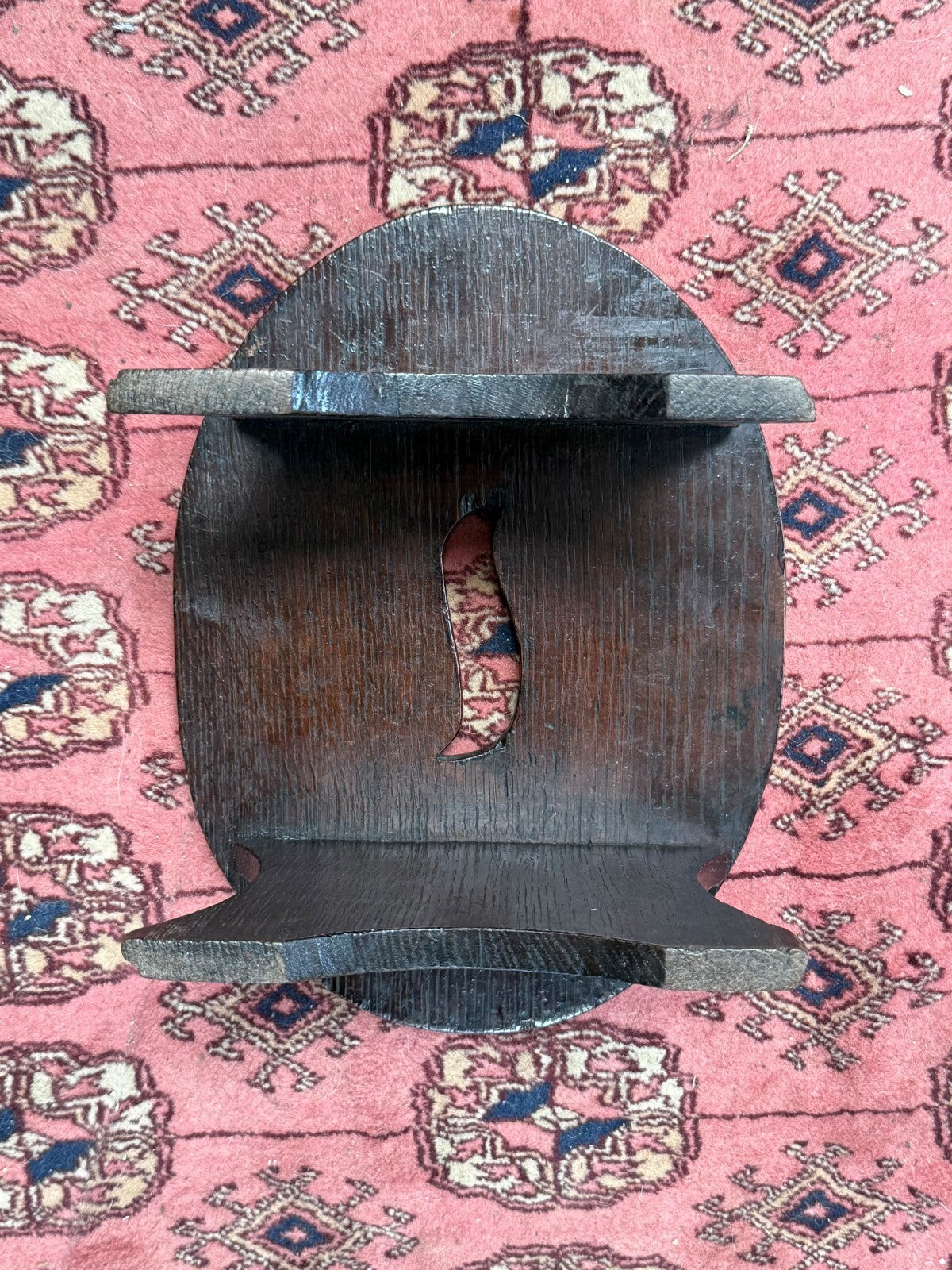 Hand Carved Oval Tiny Stool