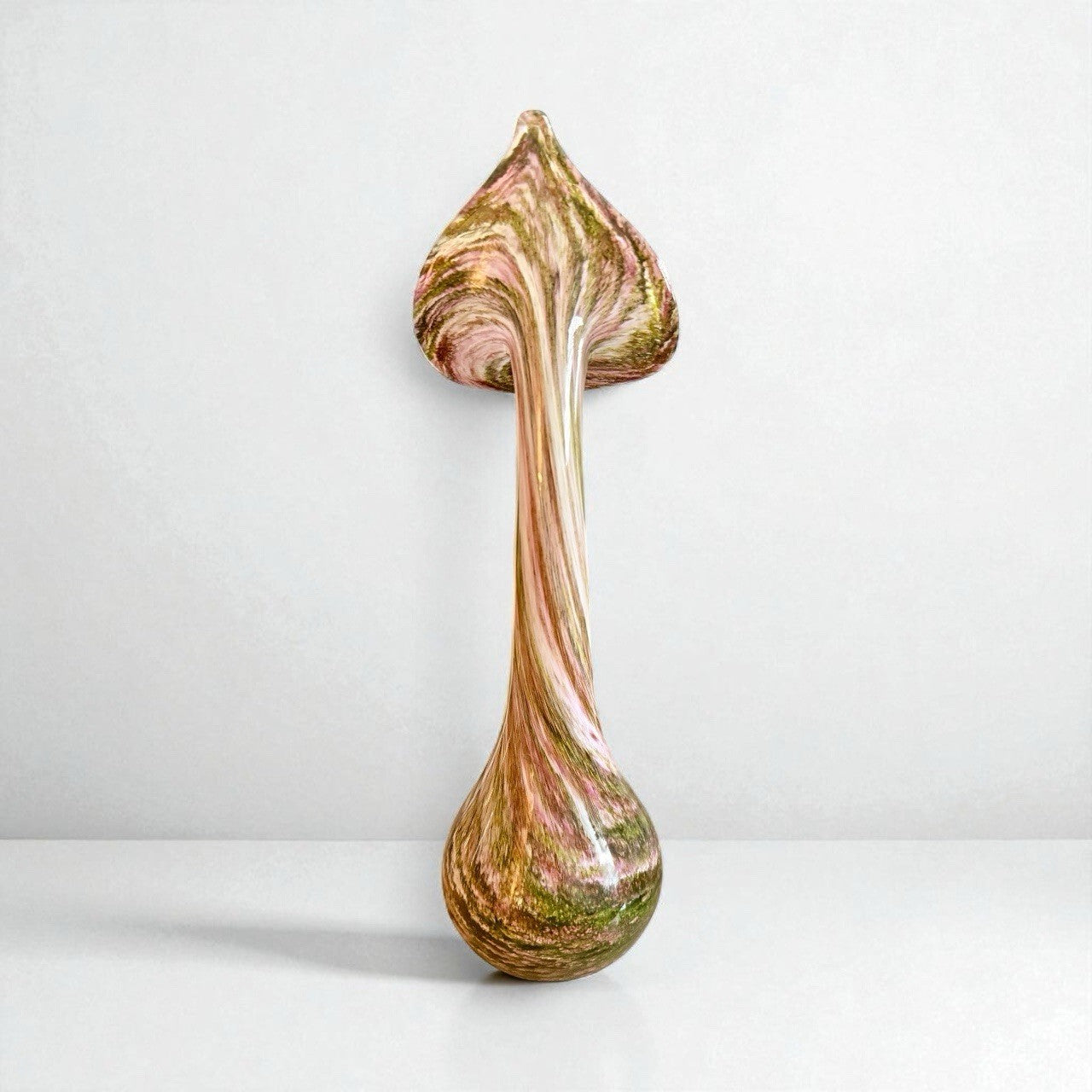 Vintage Alum Bay Pulpit Vase Pink Yellow And Green