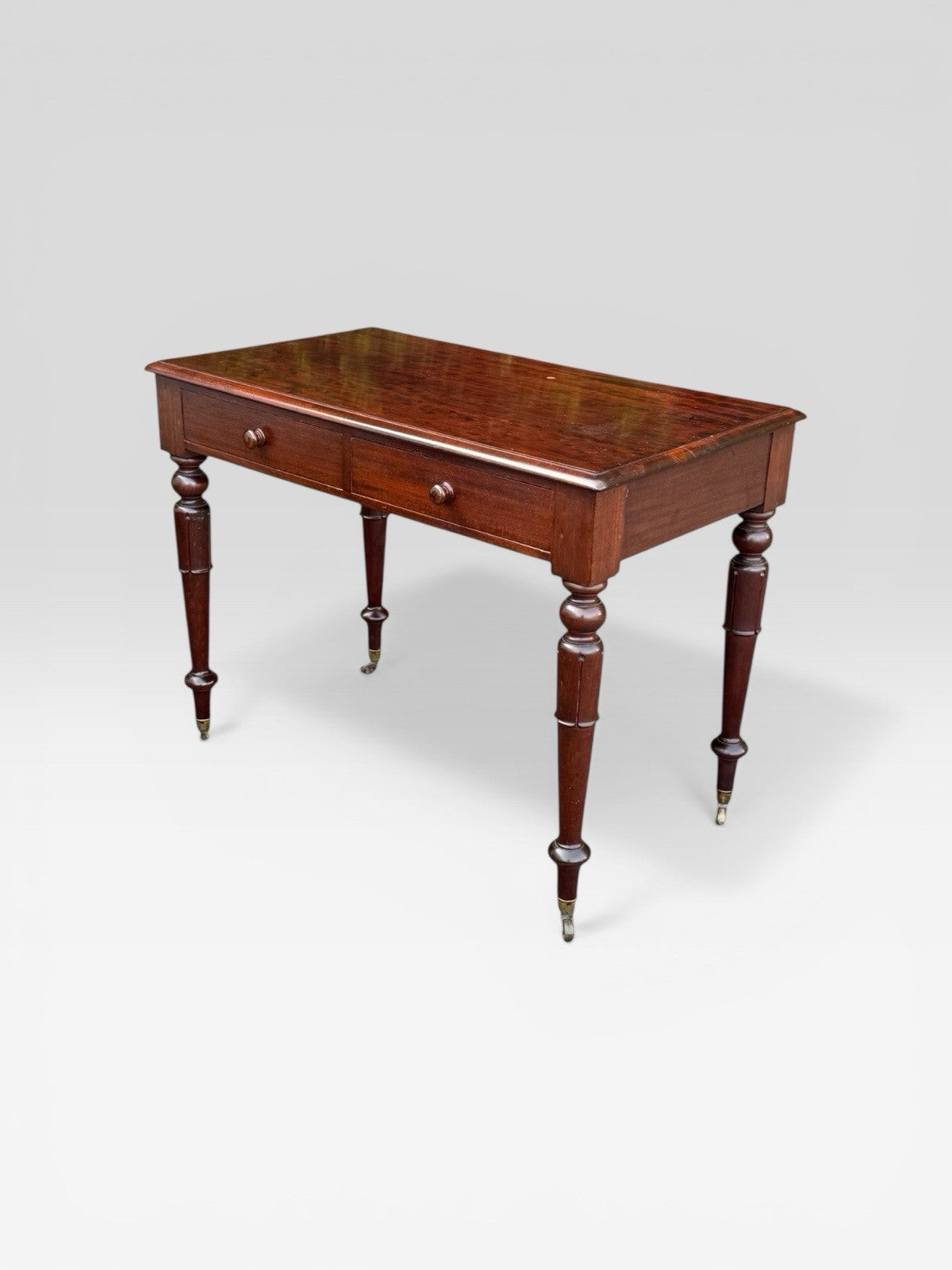 Antique Mahogany Side Table by J A Mein Edinburgh Cabinet Maker Victorian