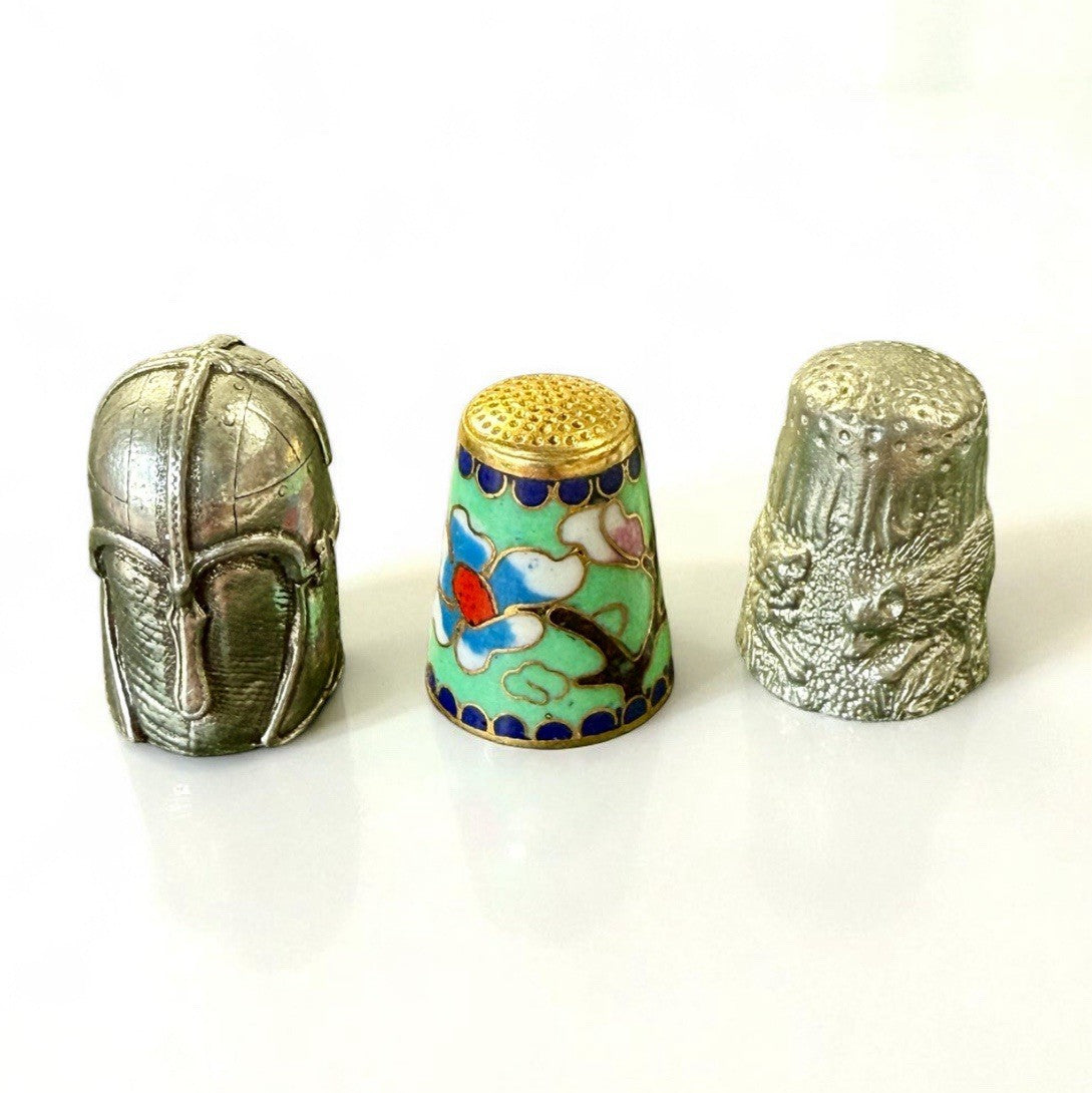 Three Vintage Thimbles