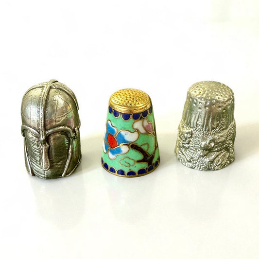 Three Vintage Thimbles