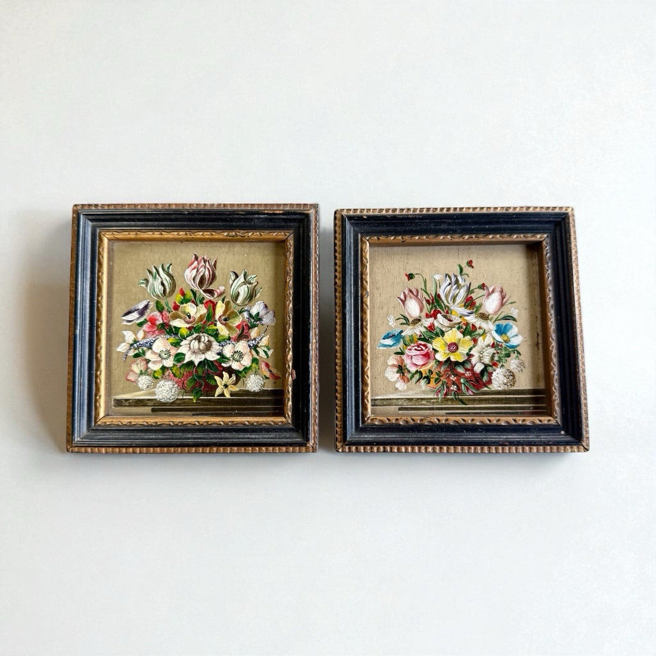 Eric Hayward-Young Oil On Board Pair Of Miniture Still Life Studies