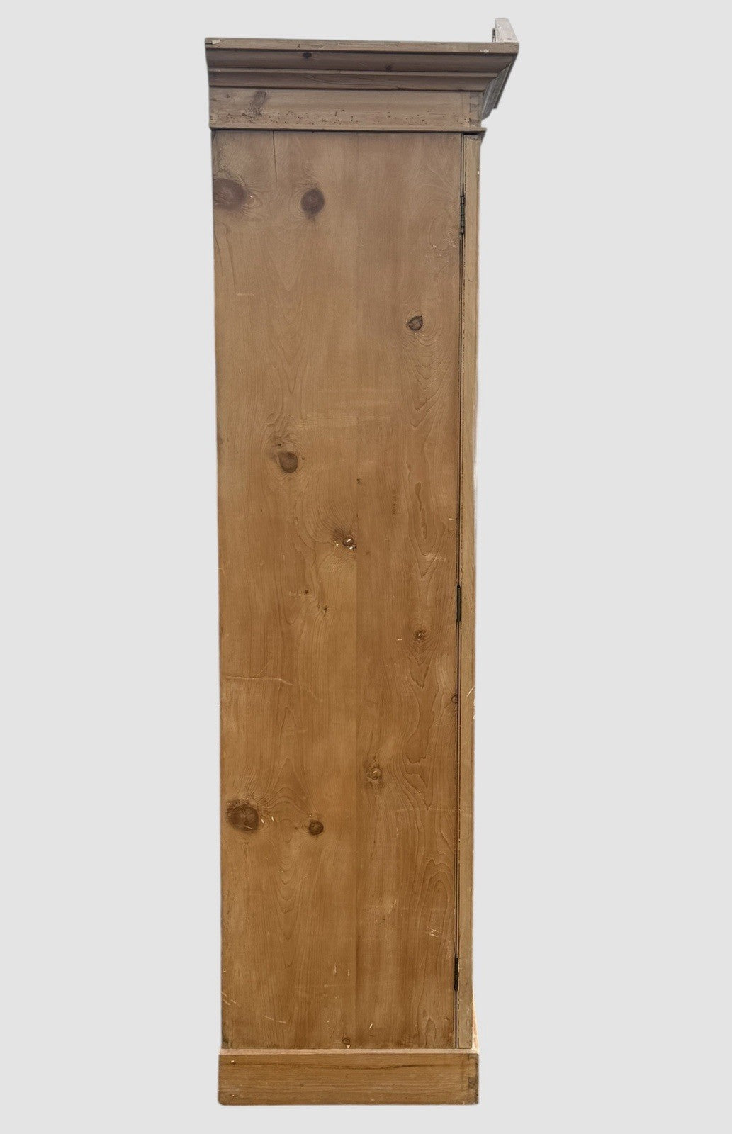 Antique Victorian Pine Wardrobe Rustic Country Armoire Storage Cabinet