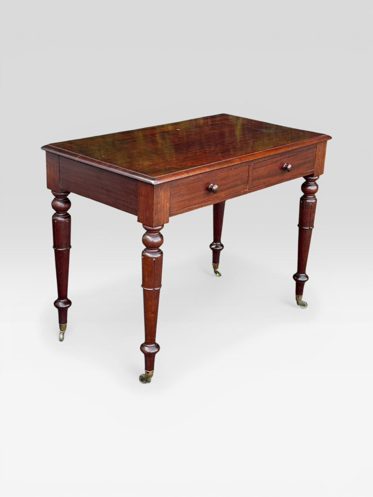 Antique Mahogany Side Table by J A Mein Edinburgh Cabinet Maker Victorian