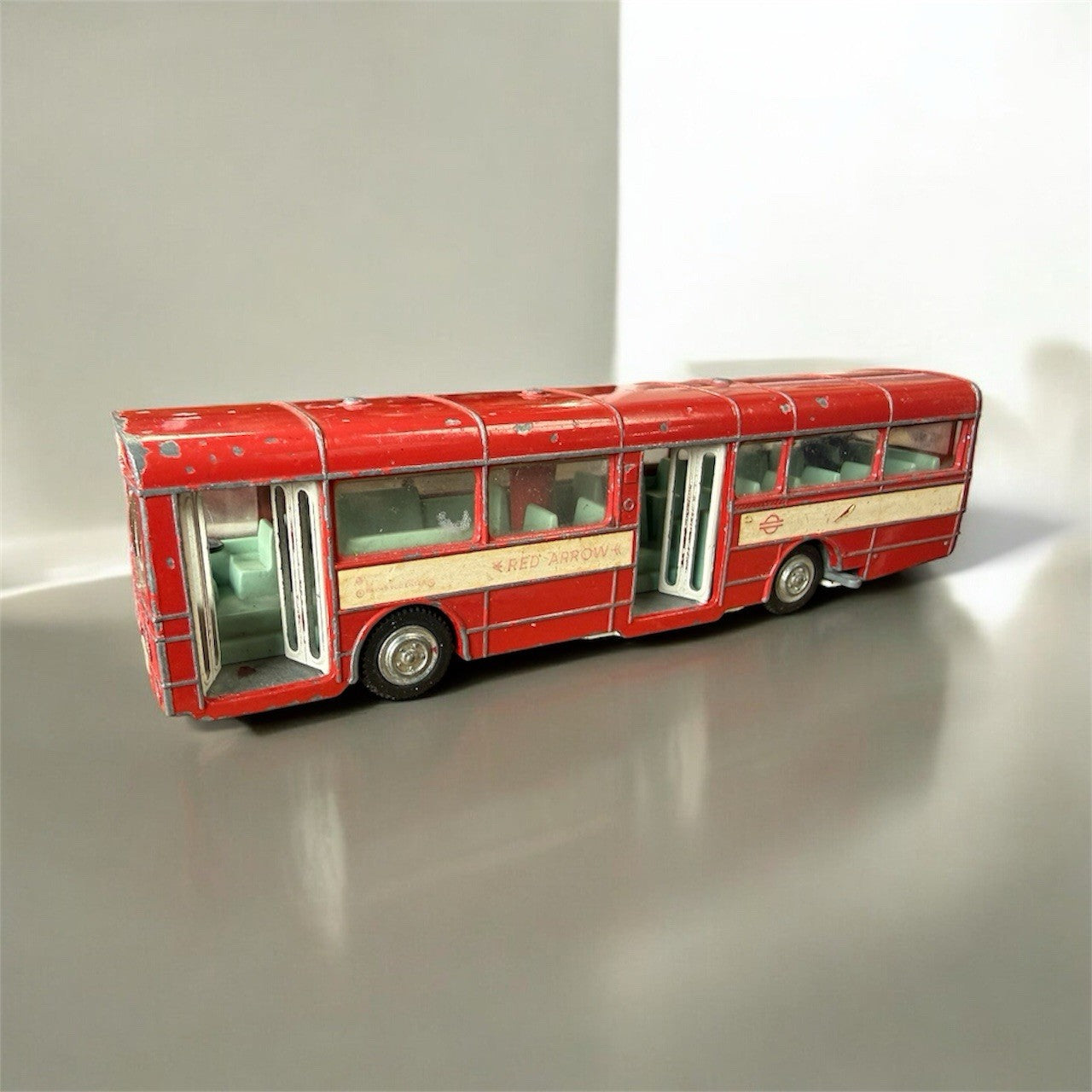 Dinky Toys AEC Single Deck Bus, No 283, 1971, Original, Complete, Red, Rare