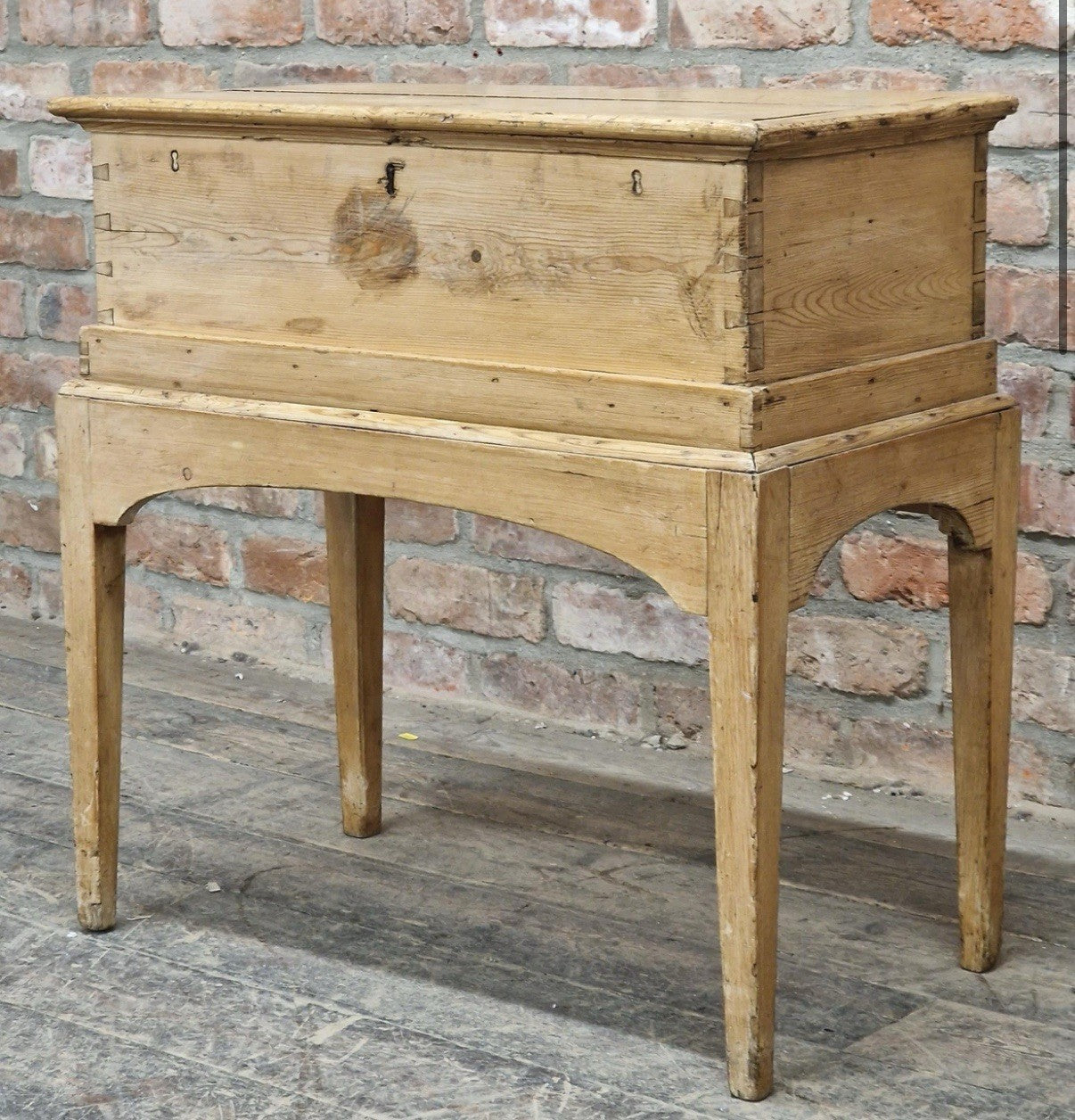 Victorian Stripped Pine Honesty Box 