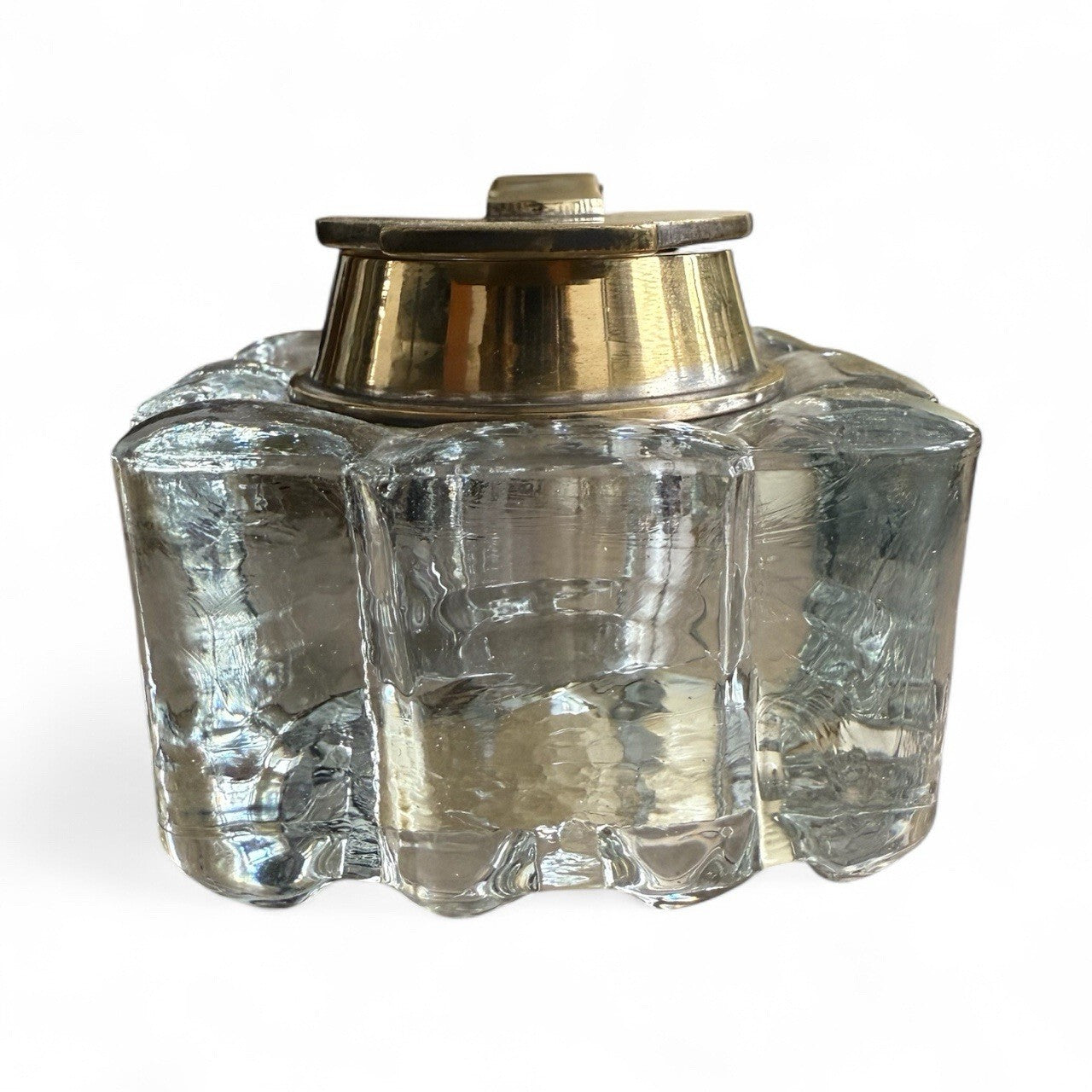 Antique Cut Glass Inkwell