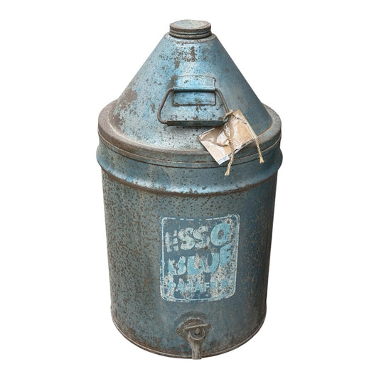 Vintage Esso Blue Parafin Can