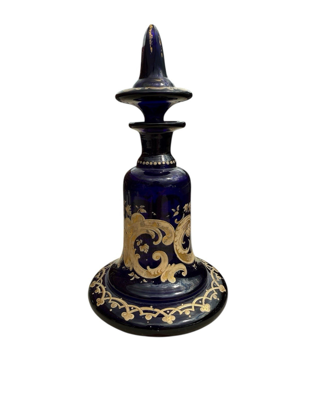 Early Victorian Colbolt Blue Glass Perfume/Scent Bottle c.1860s