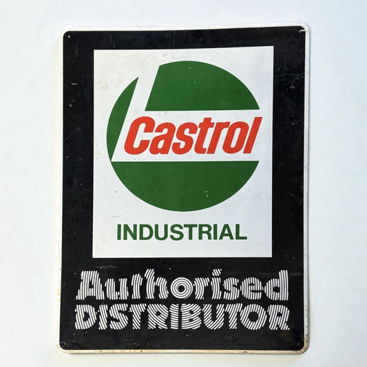 Vintage Castrol Industrial Metal Sign Retro Garage Workshop Decor