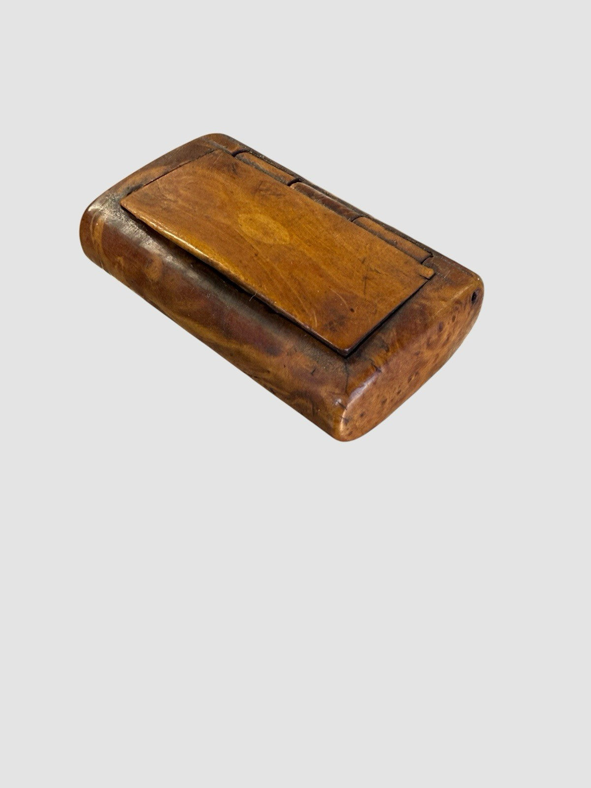 Antique Treen Snuff Boxes Collection 19th Century Wooden Tobacco Boxes