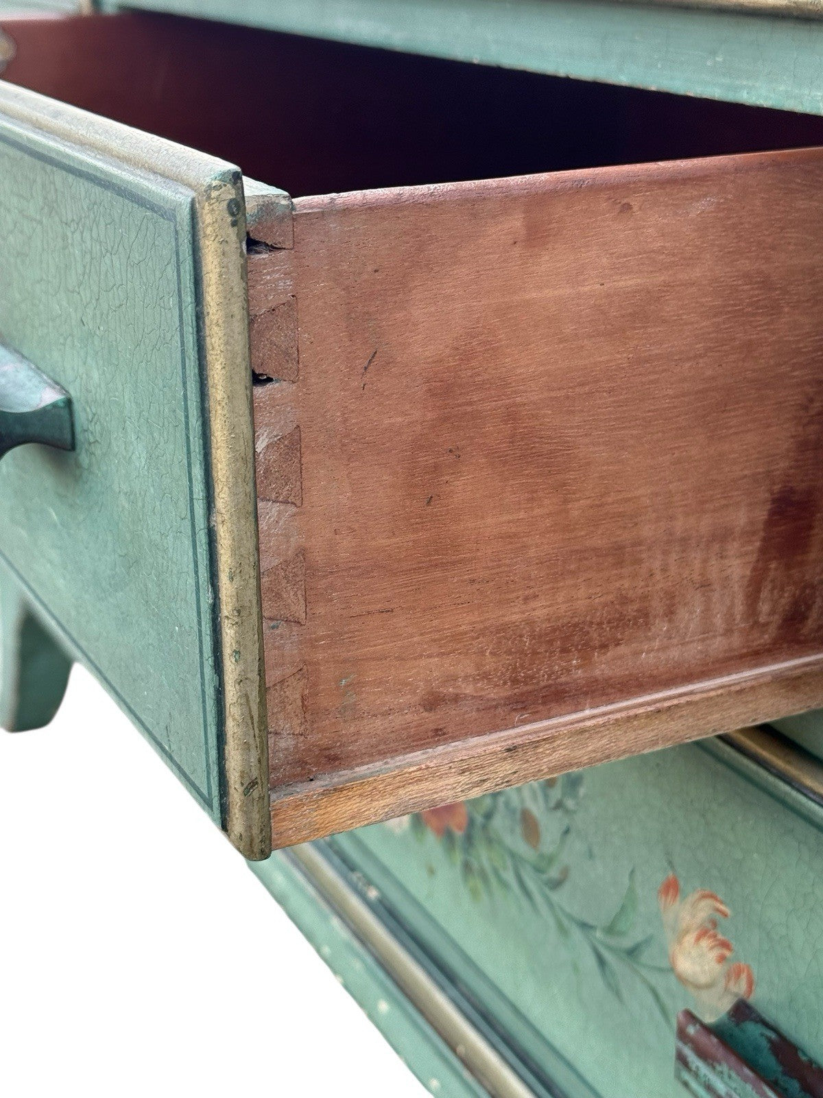 Antique Waring & Gillow Hand Painted Side Cabinet Edwardian Cupboard