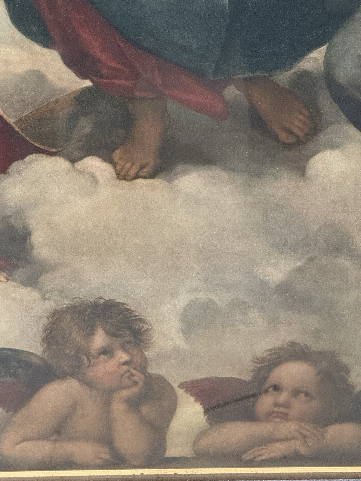Raphael’s Sistine Madonna Vintage Large Art Print 
