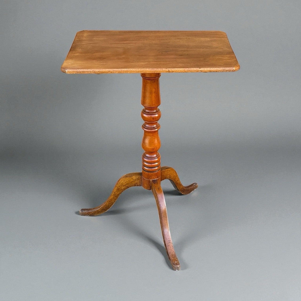 Antique Victorian Fruitwood Tilt Top Table Original Finish Side Occasional