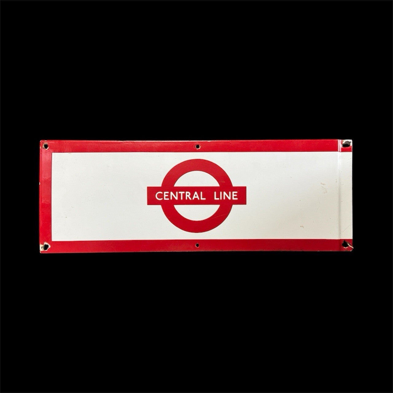 Genuine London Underground CENTRAL LINE Enamel Sign