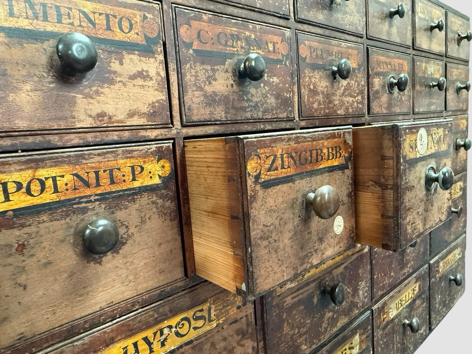 Victorian Apothecary Cabinet Antique Chemist Medicine Drawers Cupboard