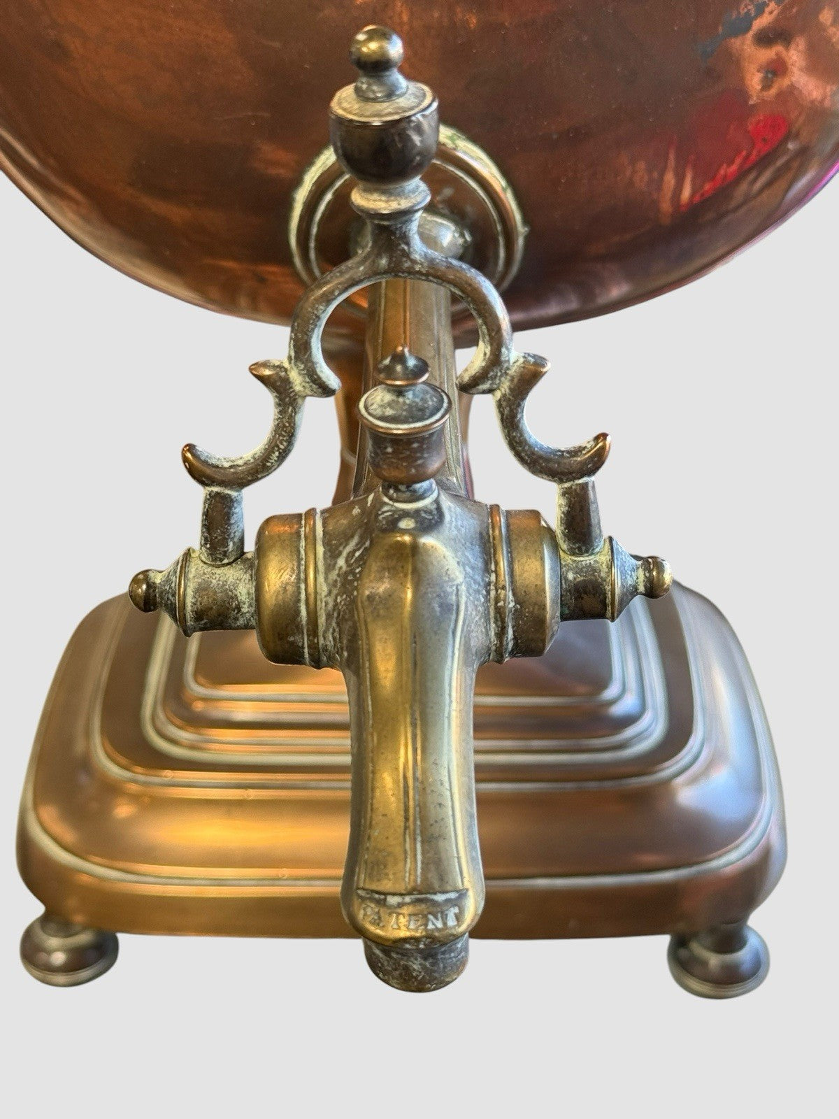 Antique Copper and Brass Samovar Traditional Tea Urn Decorative Collectible