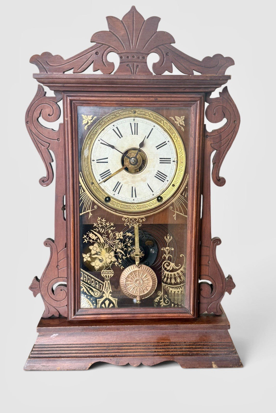 Antique Ansonia Mantel Clock Victorian Antique Decorative Clock