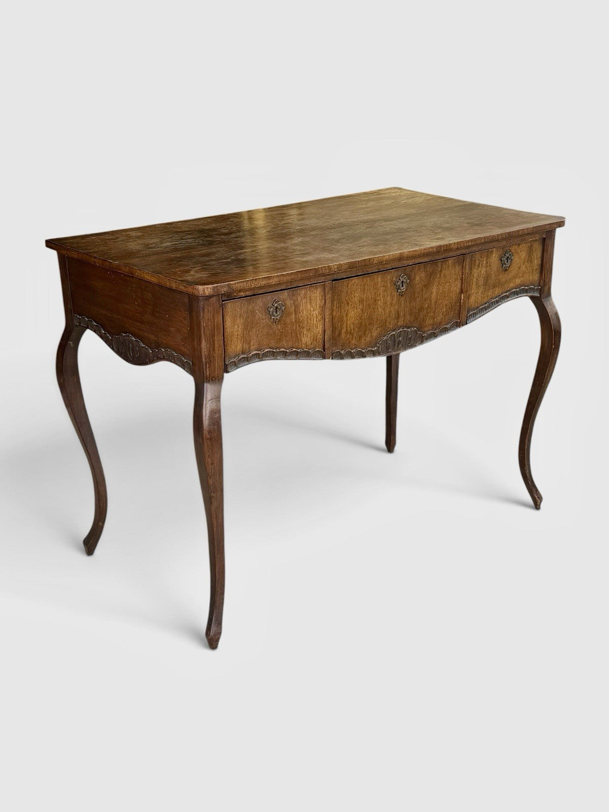 Antique Mahogany Console Table Desk Victorian Writing Table Circa 1890