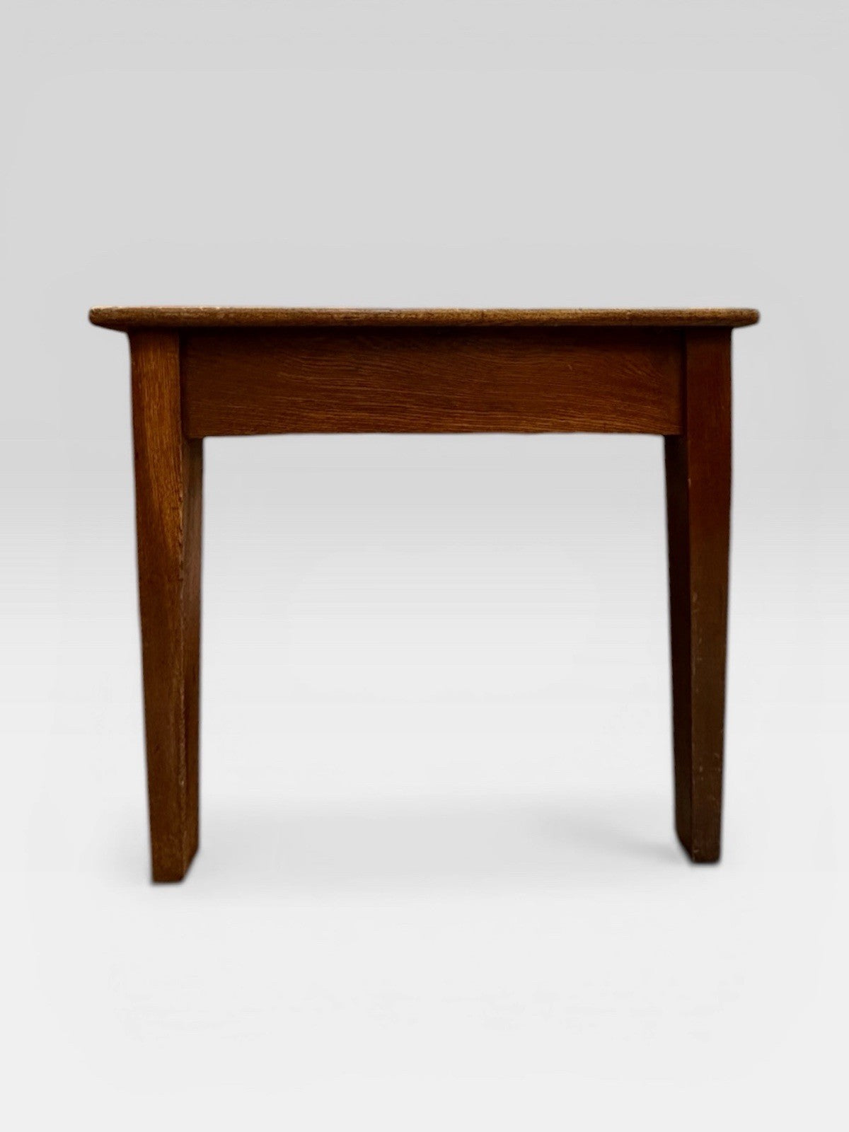 Antique Solid Oak Government Desk Leather Top Writing Office Table