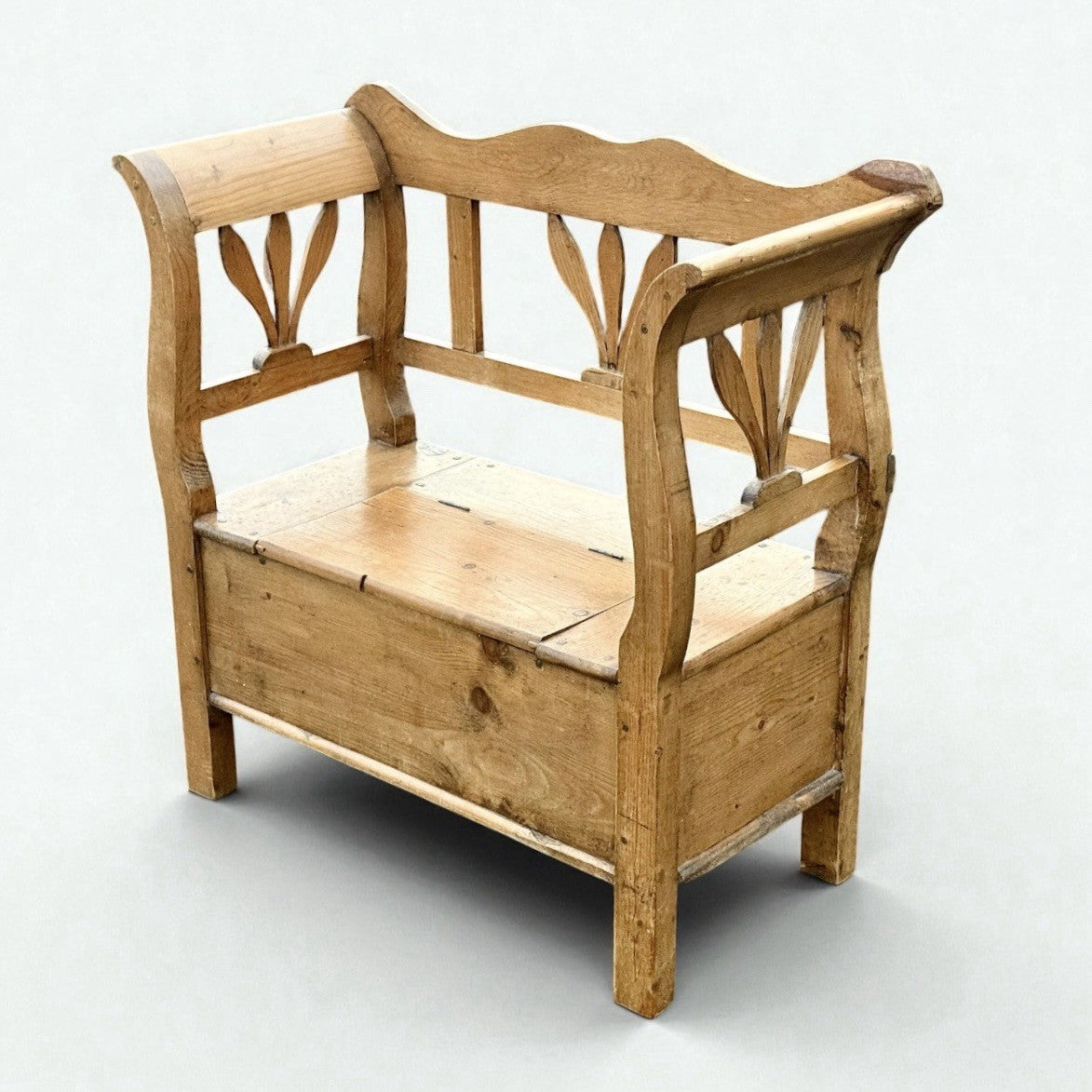 Vintage Pine Hall Bench Country House 