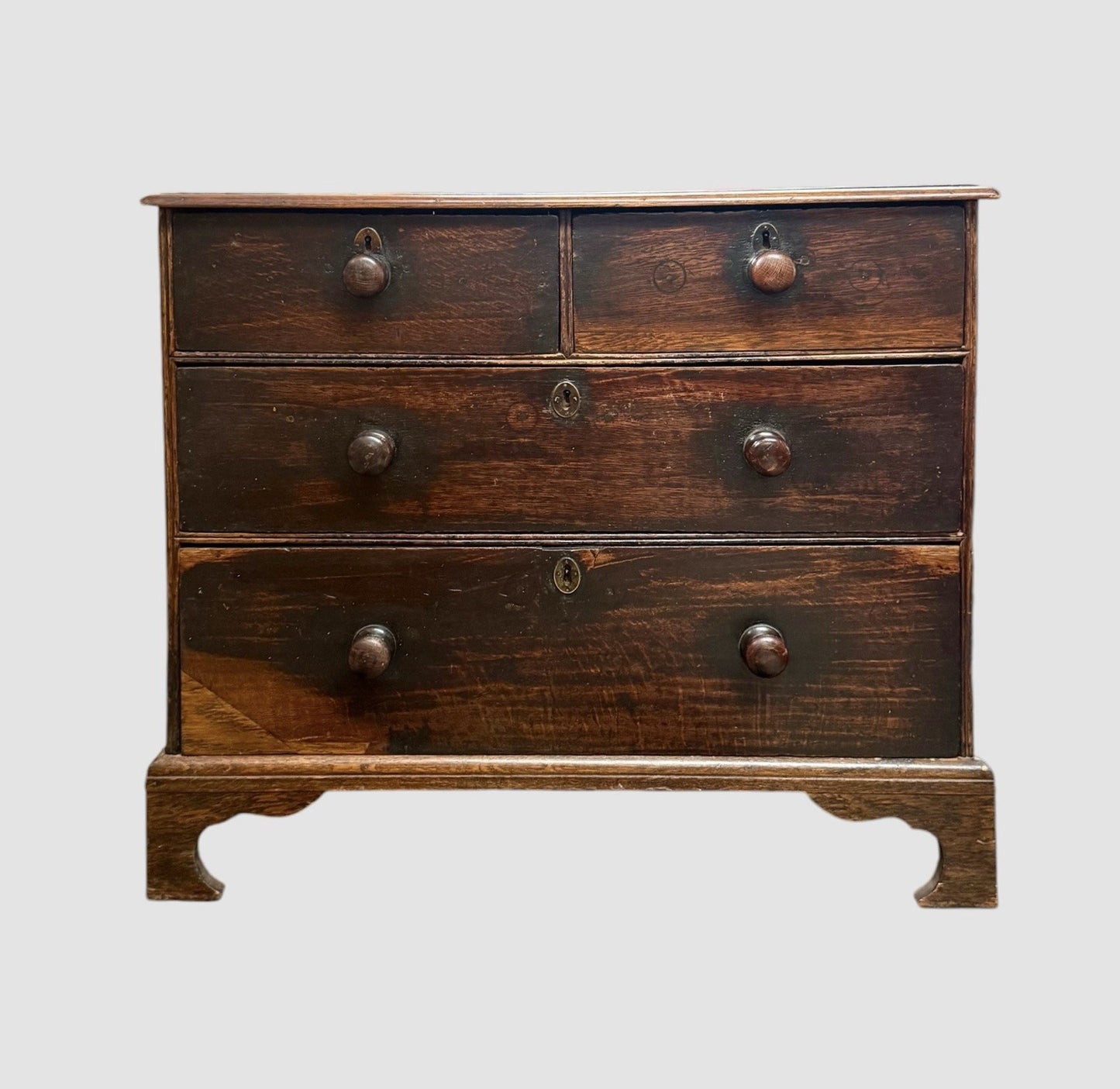 Antique Georgian Oak Chest of Drawers 18th Century English Furniture
